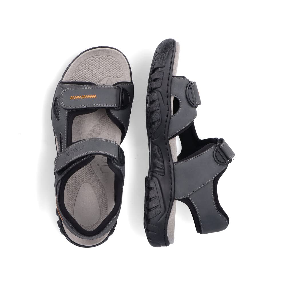 Rieker Men's Comfortable Sandals 22761 - Breathable & Lightweight Summer Footwear for Walking, Travel & Outdoor Activities