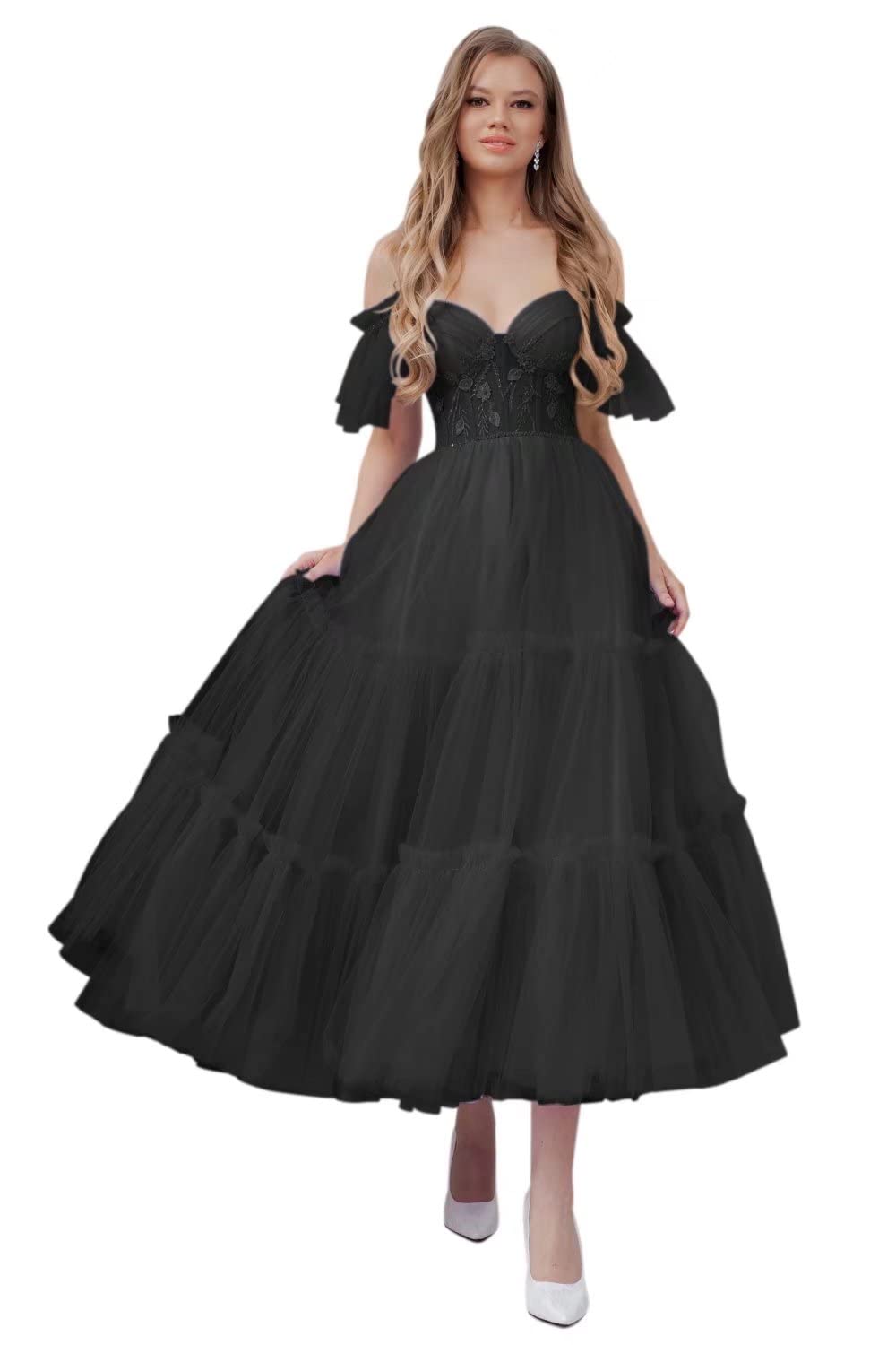 Yangprom Women's Sparkling Beaded Ruched Prom Dress with Spaghetti Straps & Appliques - Elegant Long Homecoming Gown for Graduation, Party & Special Occasions