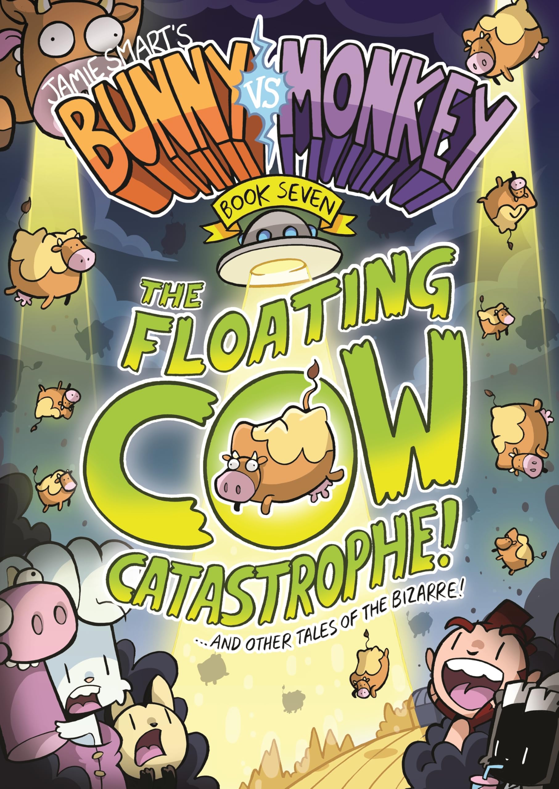 Bunny vs Monkey 7 Floating Cow Catastrophe - Funny Comic Book for Kids & Teens | Perfect for Bedtime Reading, Gifts & School Libraries