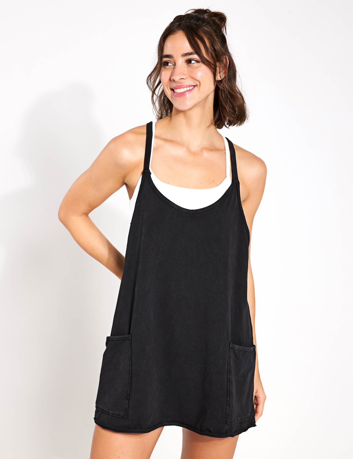 Hot Shot Mini Dress for Women - Sexy Black Bodycon Dress for Night Out, Party, Club & Date Night