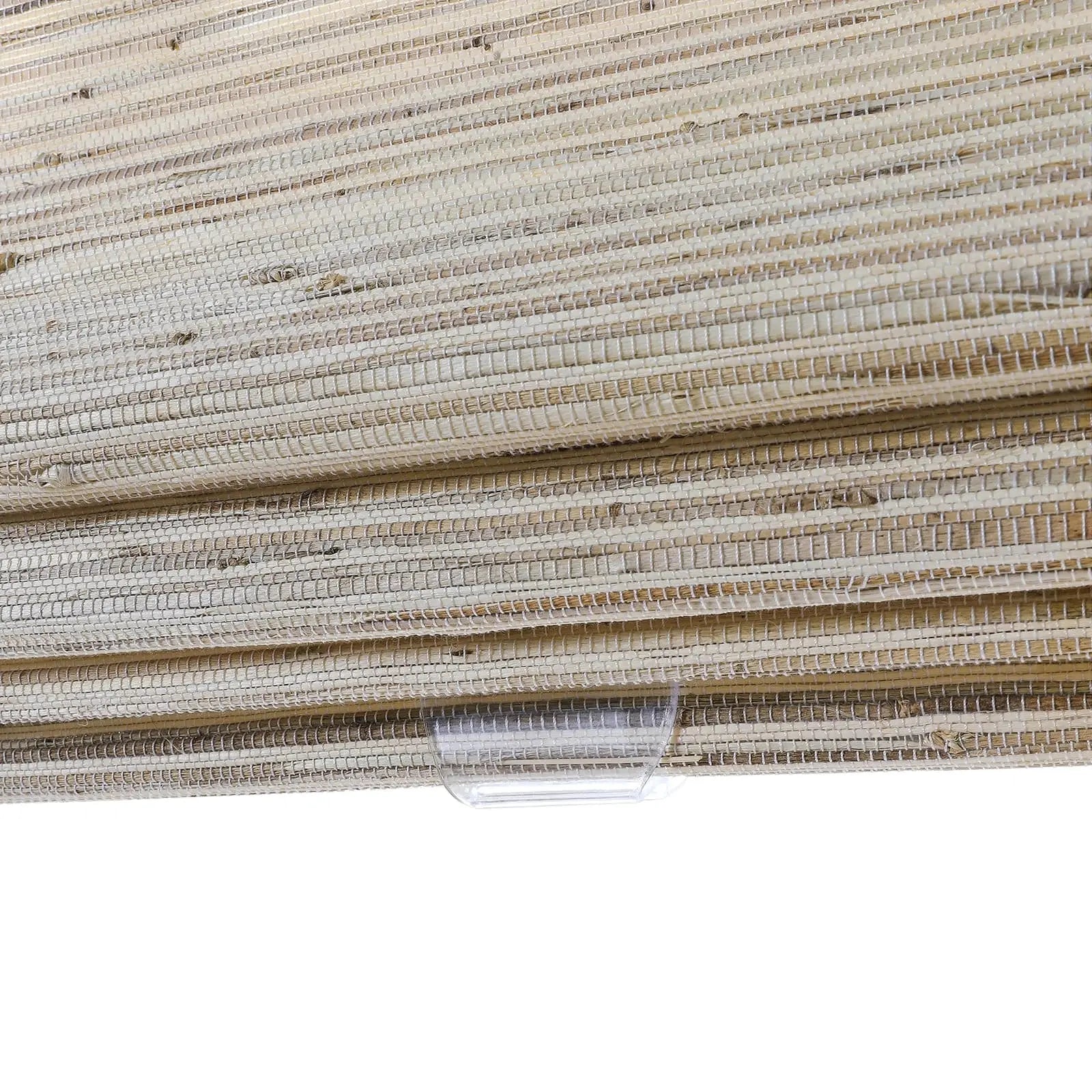 Natural Ramie Bamboo Woven Window Shade - Light Beige Brown | Eco-Friendly Room Darkening Blinds for Living Room & Bedroom