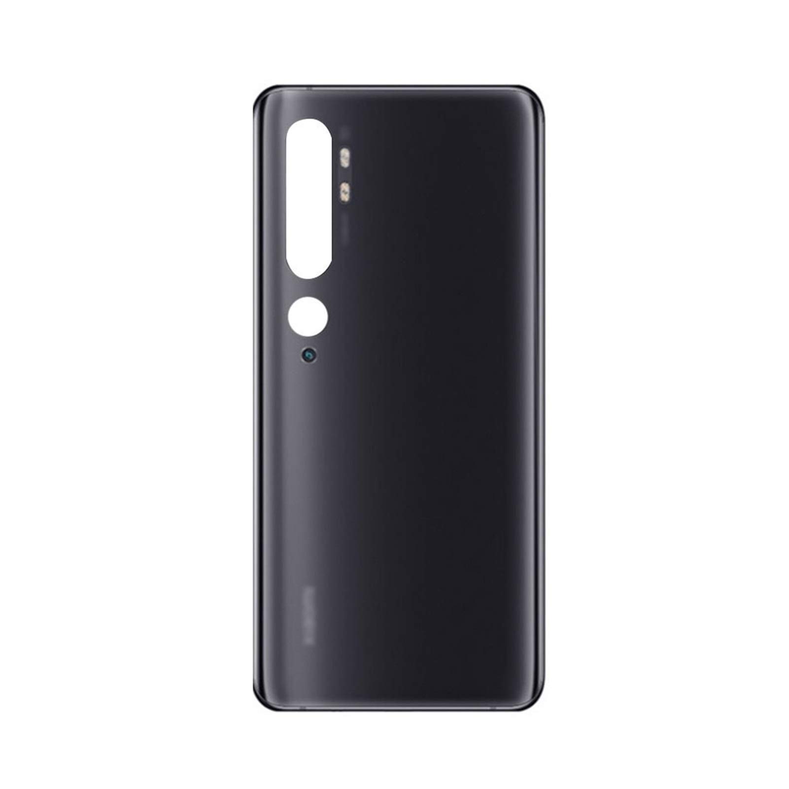 Premium Silicone Phone Case with Tempered Glass Back Cover for Xiaomi Mi Note 10/CC9 Pro - Shockproof & Anti-Slip Protection - Black - Perfect for Daily Use, Travel & Outdoor Activities