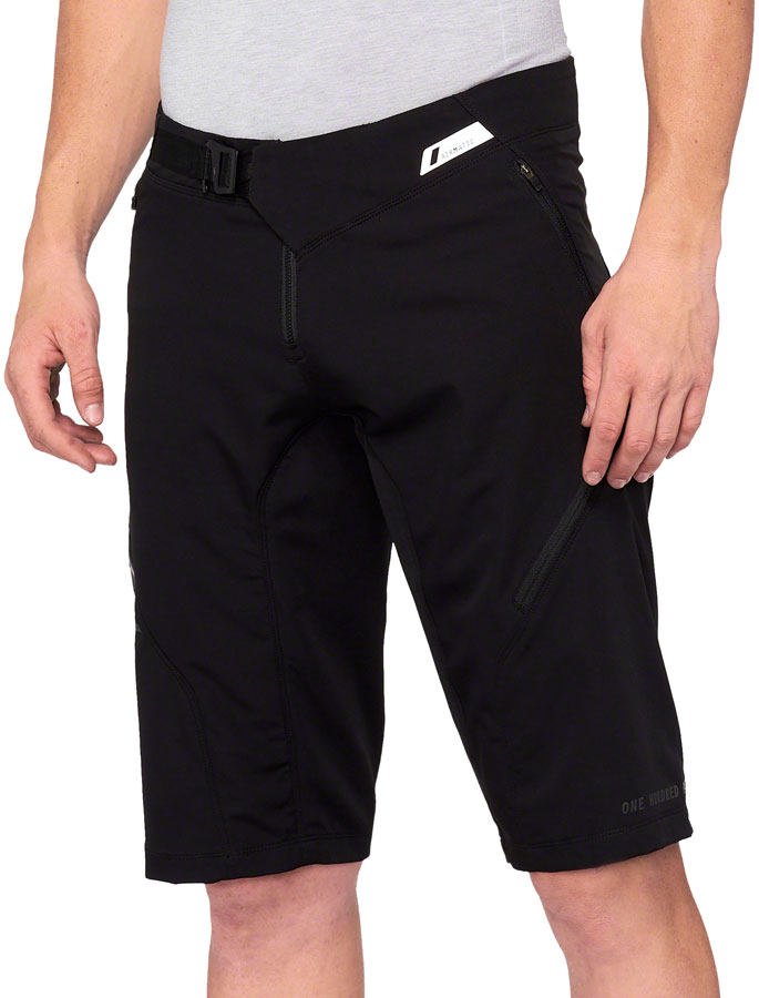 100% Cotton Airmatic Shorts for Men - Black, Size 28 | Comfortable Casual Wear for Summer, Gym, and Outdoor Activities