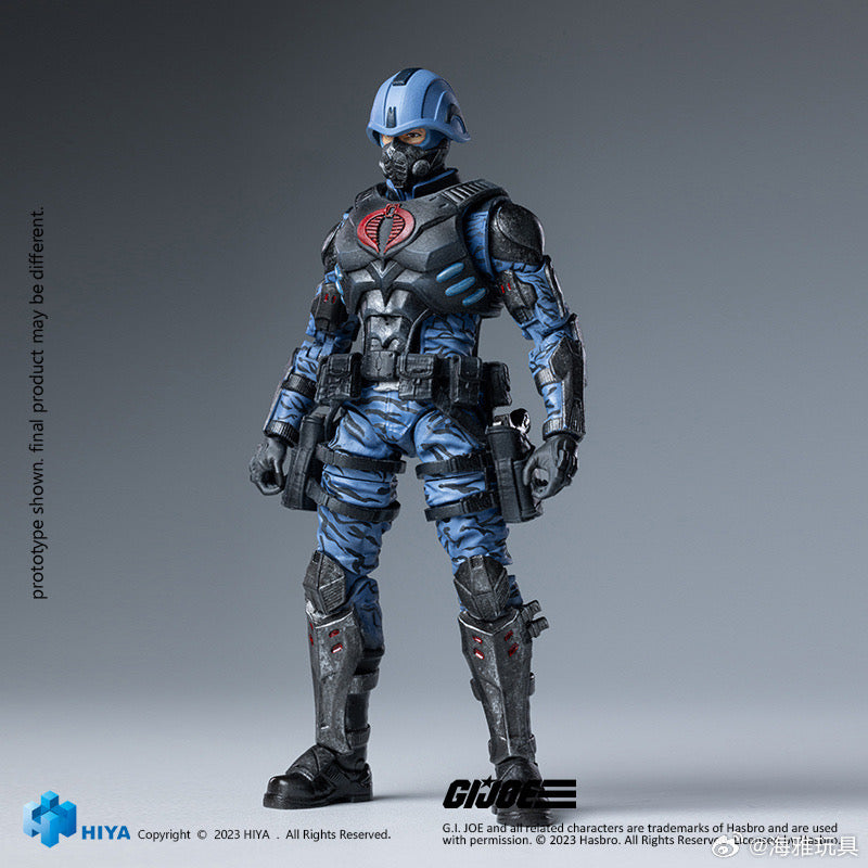 PRE ORDER - 1/18 Scale HIYA 4-Inch Action Figure - Exquisite Mini Series G.I. Joe Cobra Trooper - Perfect for Collectors & Military Toy Enthusiasts