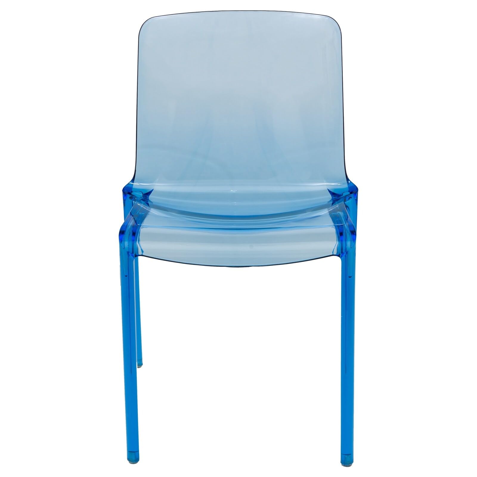 LeisureMod Murray Modern Set of 4 Dining Chairs MC20TBU4 - Stylish & Comfortable for Kitchen, Dining Room, Office or Restaurant Use