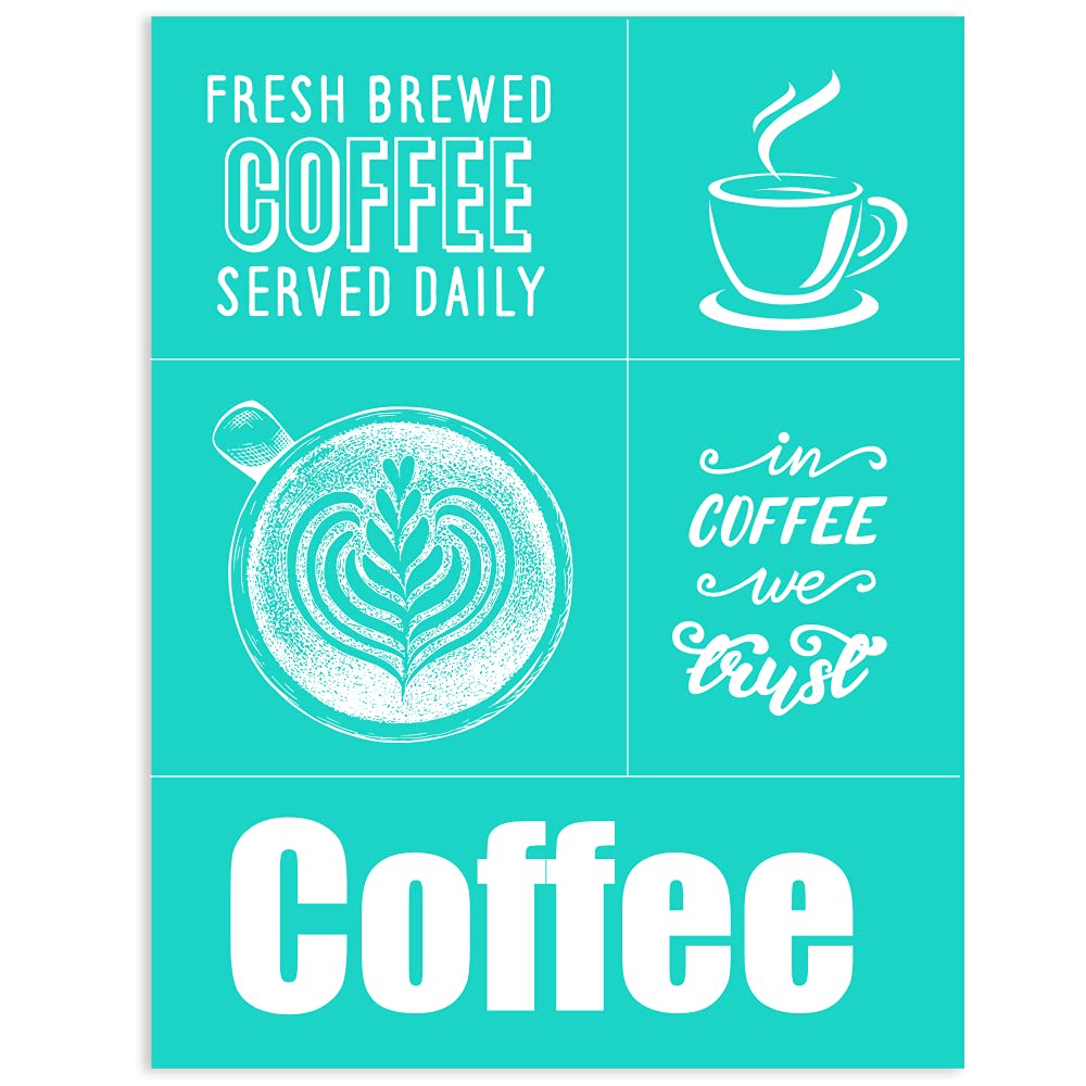 PAINTS TRANSFER Chalk Stencils for DIY Crafts - Washable & Reusable 8.5x7 Inch Mesh Stencils for Chalk Paste, Silk Screen Printing, Coffee Art - Perfect for Home Decor, Sign Making, and Creative Projects