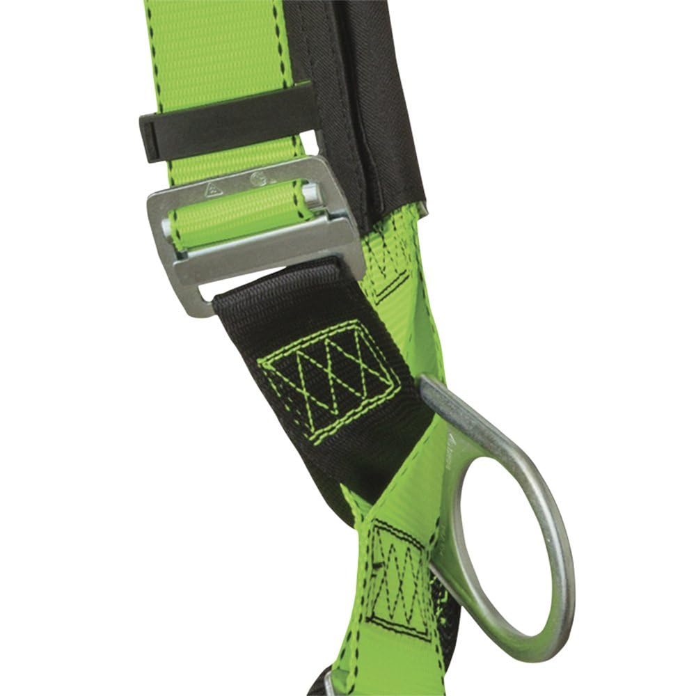 PeakWorks Contractor Series Full Body Safety Harness - ANSI/OSHA Compliant Fall Protection Gear for Construction & Roofing Work