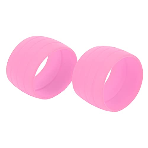 Elastic Bike Handlebar Strap Fixing Plug - Durable Stretchable Handlebar Tape Plug for Road Bikes (Pink) - Perfect for Cycling, Commuting & Bike Maintenance Accessories