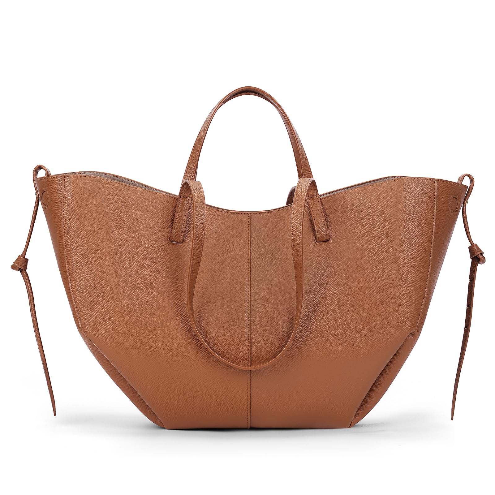 Stylish Faux Leather Tote Bag for Women - Professional Work Bag with Magnetic Closure | Trendy Handbag Purse for Office, Commute & Business Meetings
