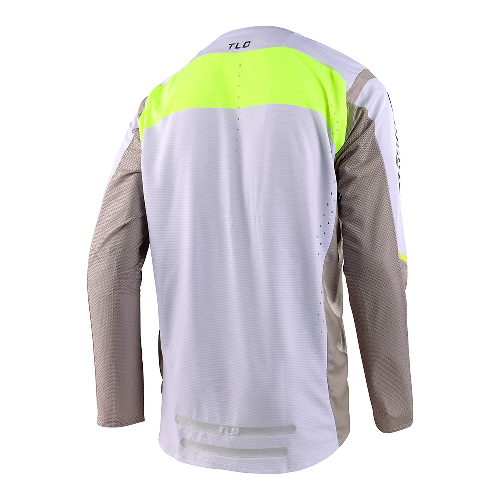 SE Pro Performance Jersey - Breathable Mesh Fabric for Sports & Workouts - Fog/Flow Yellow - Ideal for Running, Gym Training & Outdoor Activities