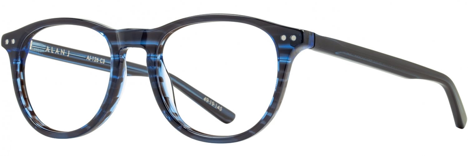 Alan J AJ126 Stylish Eyeglasses for Men & Women - Lightweight & Durable Frames for Reading, Driving & Daily Use