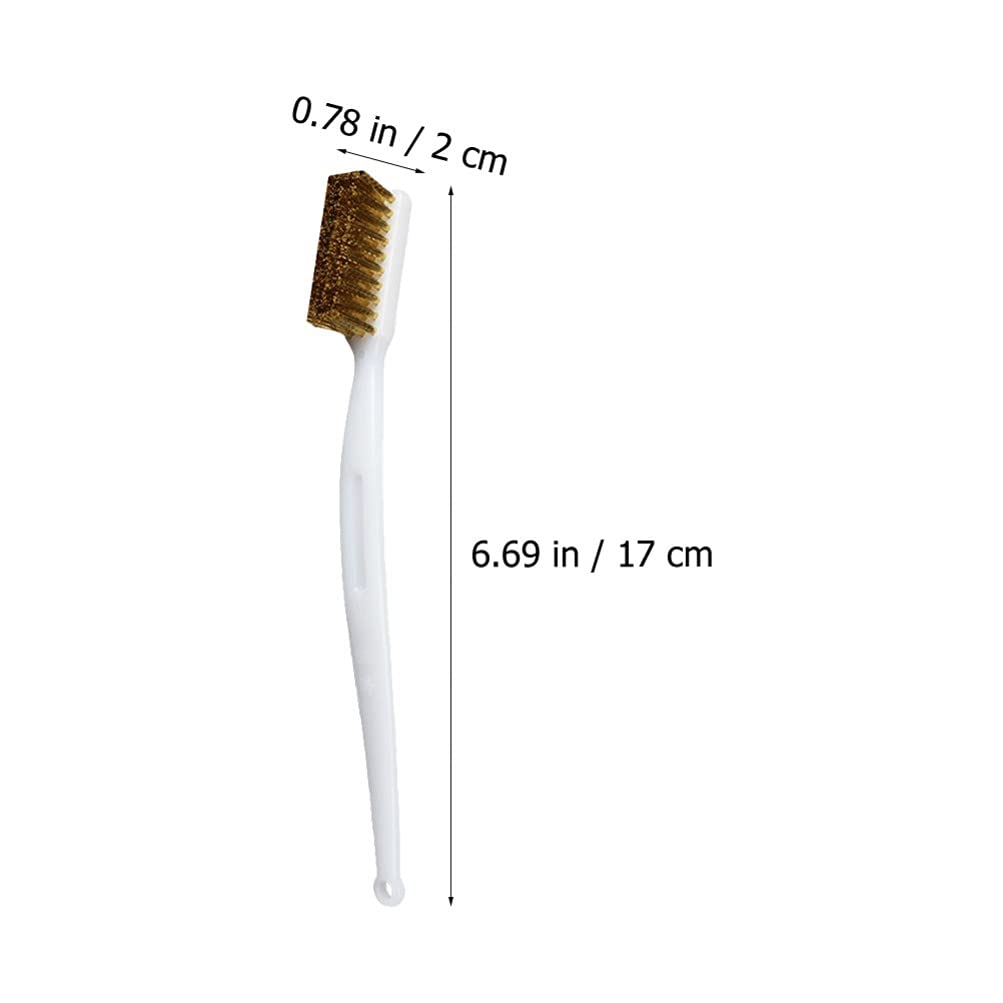 3D Printer Nozzle Cleaning Kit - 3pcs Brass Wire Brush Set for BBQ Grill & 3D Printer Extruder Maintenance - Perfect for Removing Clogs & Residue in 3D Printing & Grill Cleaning