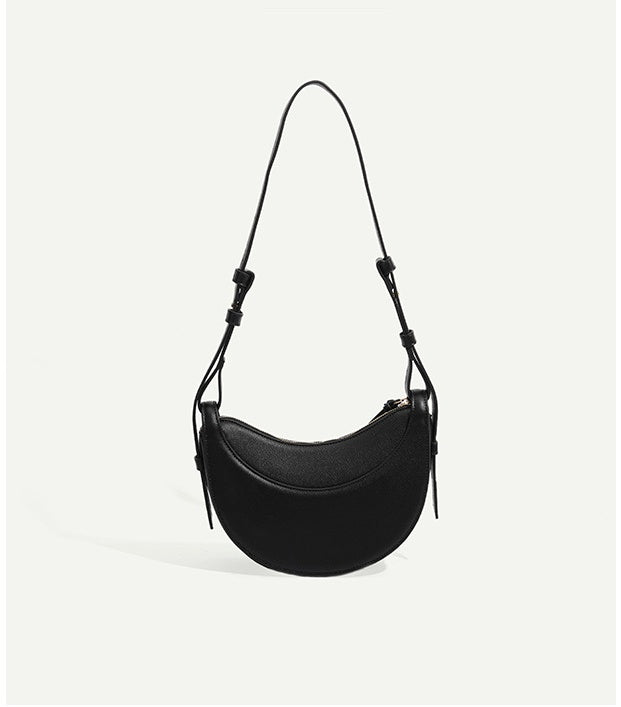 Premium Genuine Leather Tote Bag - Stylish Crescent Shape Handbag for Women, Perfect for Work, Travel & Everyday Use