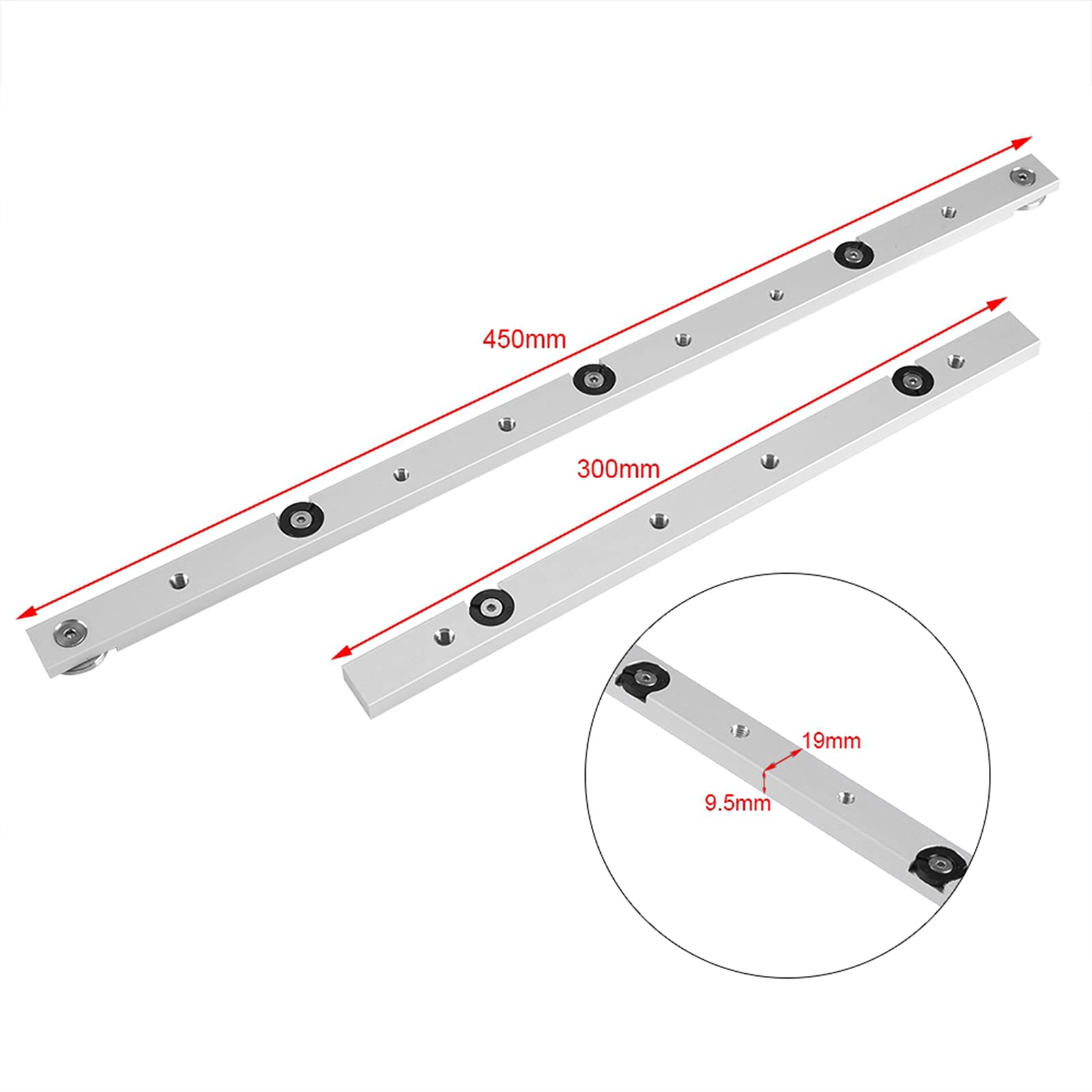 Craftsman Table Saw Miter Gauge - Aluminum Alloy 300mm for Woodworking Projects