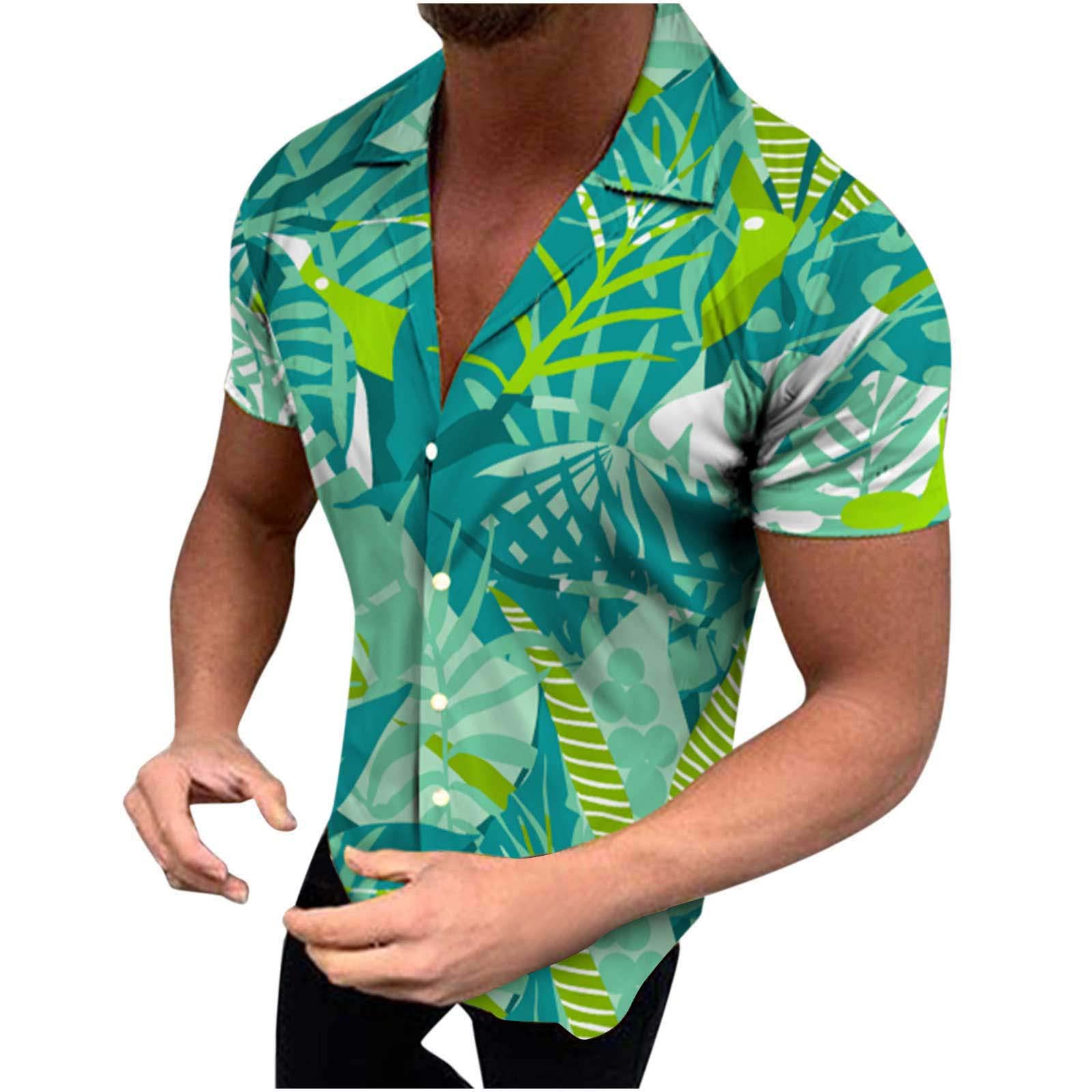 Men's Short Sleeve Linen Shirts - Breathable Summer Casual Tees for Beach & Outdoor Activities | Fashionable & Comfortable Men's Clothing
