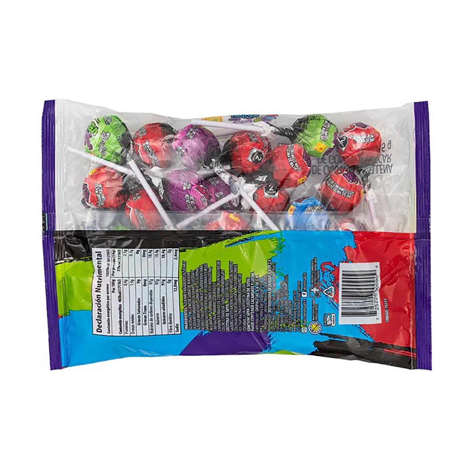 De La Rosa Paleta Pinta Colores Mexican Candy | 50 Count Bag | Sweet & Colorful Treat for Parties, Snacking & Gifting