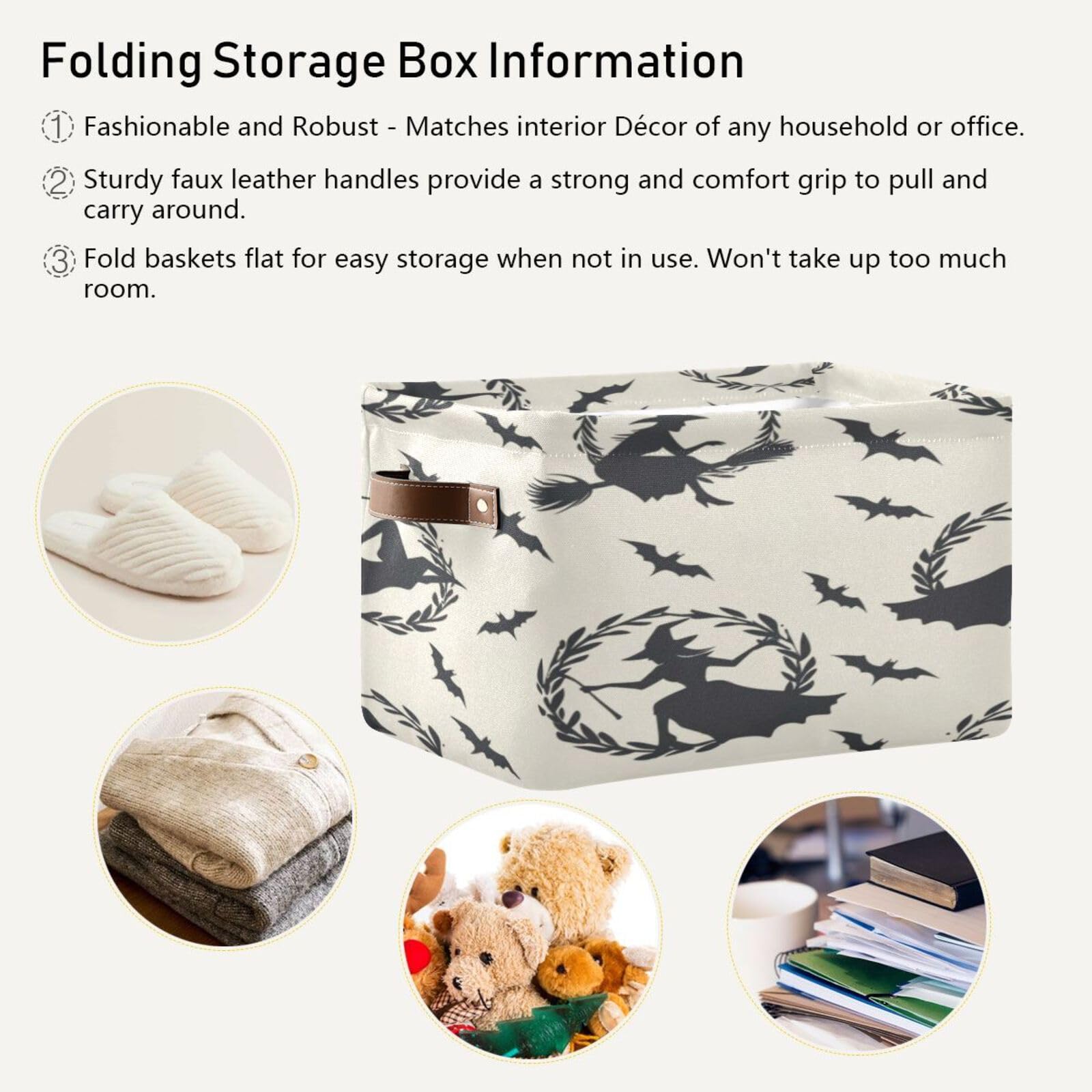 Large Fabric Storage Bins with Handles - Collapsible Closet & Shelf Organizers for Clothes, Toys | Home & Kids Room Storage