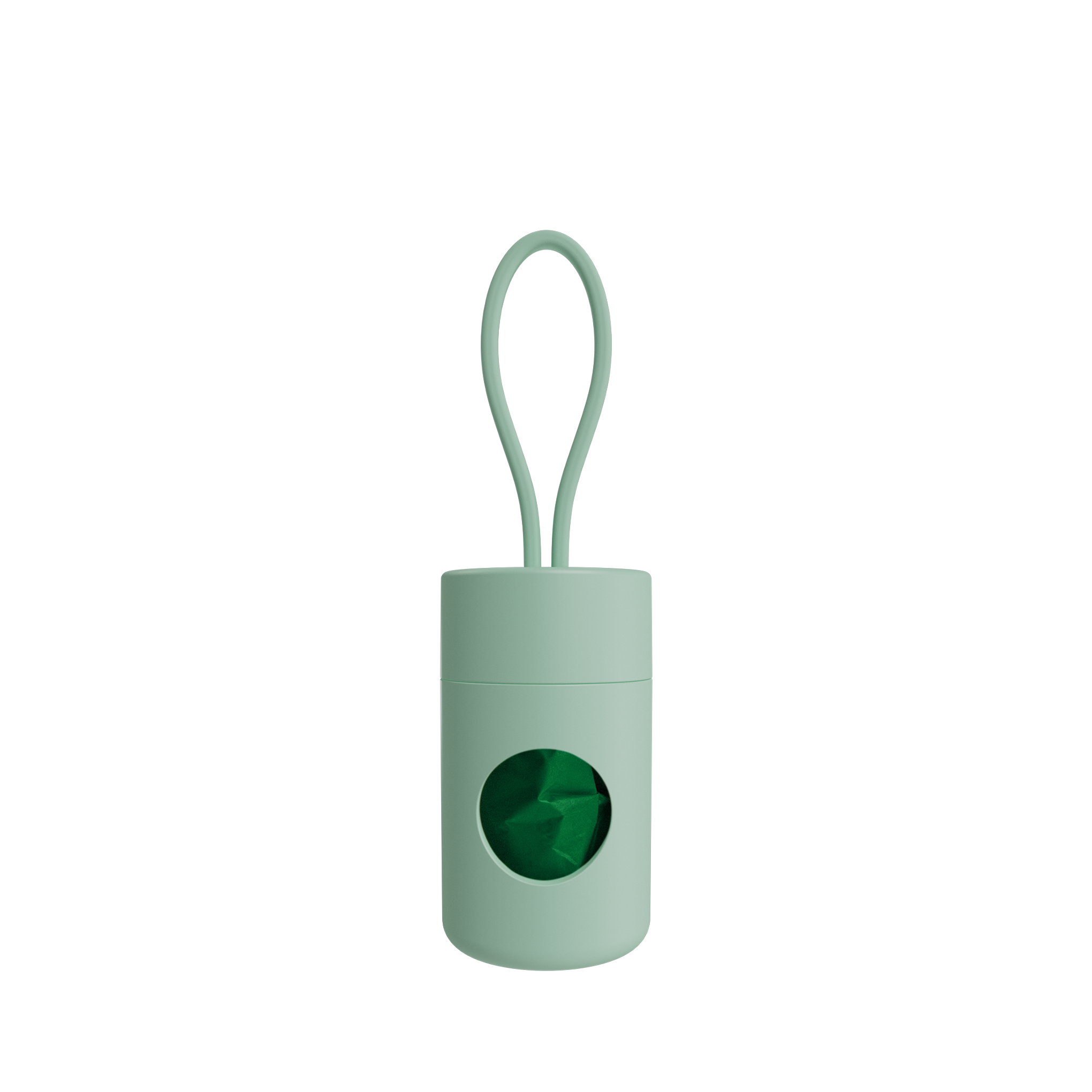 Biodegradable Dog Poop Bag Holder with Clip - Leash Attachment for Easy Waste Cleanup During Walks, Hiking, and Travel