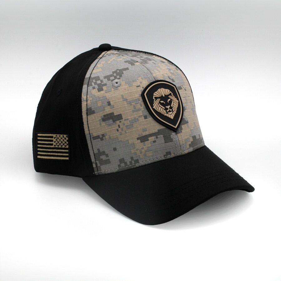 VT Shield Logo Future Looks Bright Grey Digital Camo Snapback Hat - Adjustable Baseball Cap for Men & Women - Perfect for Outdoor Sports, Casual Wear and Street Fashion