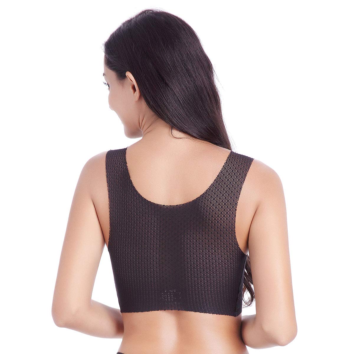 FEOYA Women's Sleep Bra Plus Size - Wireless Stretch Bralette for Comfort & Support - Ideal for Sleeping, Yoga, and Lounge Wear