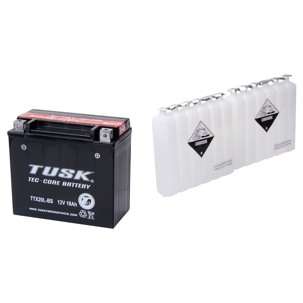 TUSK Tec-Core AGM Battery TTX20LBS - Maintenance-Free, High-Performance for Harley-Davidson® Softail Cross Bones FLSTSB® (2008-2011) - Perfect for Motorcycle Riding, Touring & Long-Distance Travel