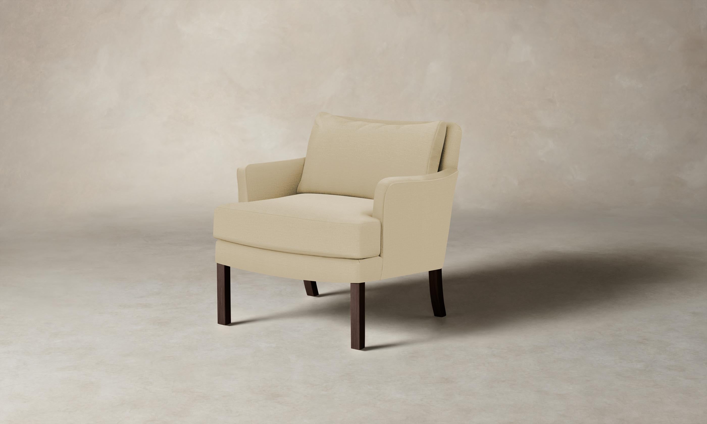 Premium Kaye Chair with Performance Linen Weave - Modern Prairie Style Accent Chair for Living Room, Bedroom, or Office - Comfortable Seating for Home Decor and Relaxation
