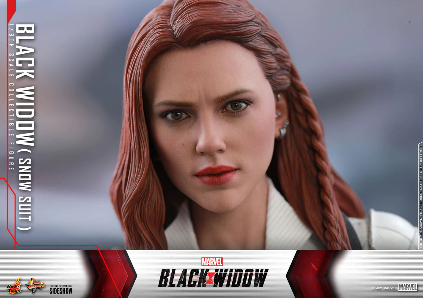 Hot Toys Marvel Comics Black Widow (Snow Suit Version) 1/6 Scale Collectible Action Figure - Perfect for Display, Collection, and Marvel Fans Gift