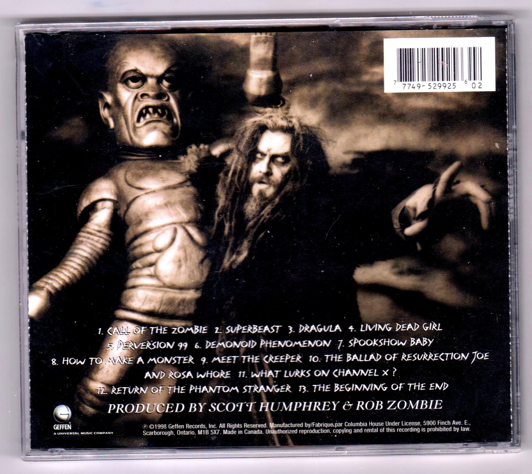 Rob Zombie Hellbilly Deluxe Album - Explicit & Clean Versions | Horror Rock Music for Halloween Parties & Road Trips