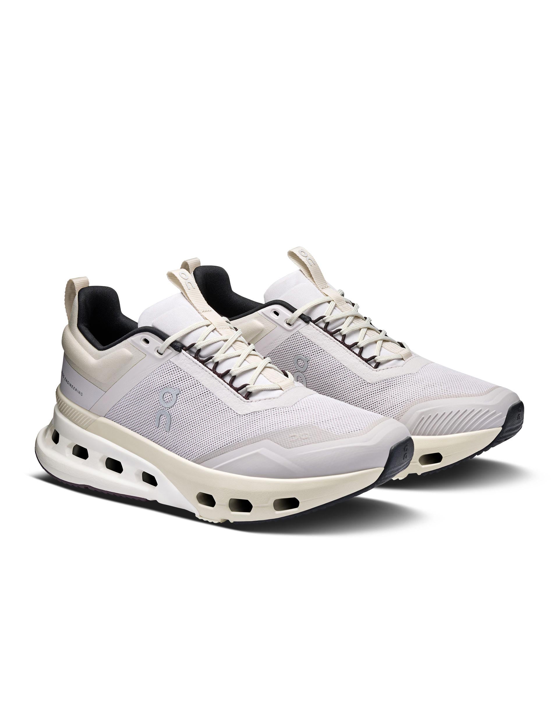 Cloudnova X Running Shoes for Women - Lightweight & Breathable Silver/Mulberry Sneakers for Jogging, Gym Workouts & Daily Wear