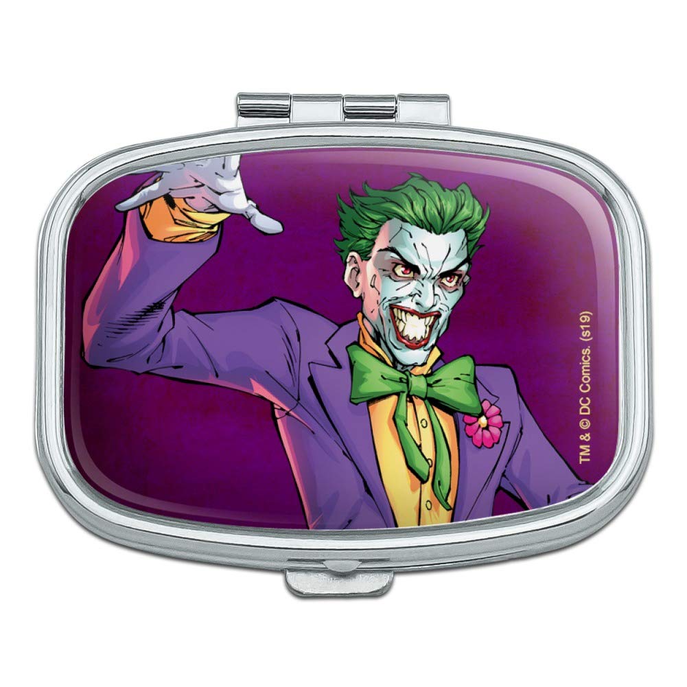 Batman Joker Character Rectangle Pill Case - Travel Medicine Organizer, Trinket Box, Unique Gift for DC Fans - Perfect for Cosplay, Collectibles & Home Decor