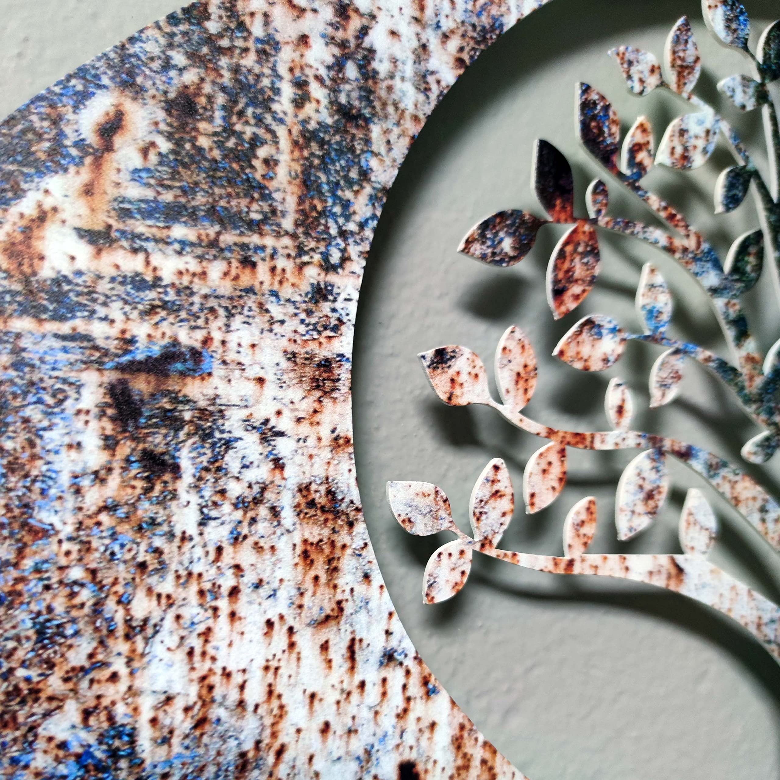 Venovez Yin Yang Wall Art - Wood & Metal Tree of Life Decor for Home & Office - 27