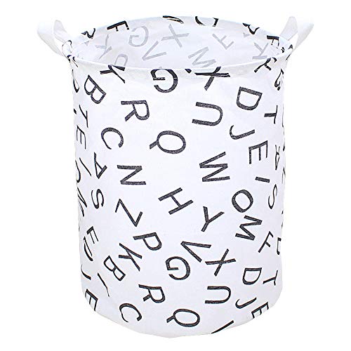 VERAVANT Large Storage Basket - Waterproof Collapsible Laundry Hamper & Clothes Organizer for Home, Nursery, Dorm - Perfect for Laundry, Toys, Baby Essentials & Clutter Control