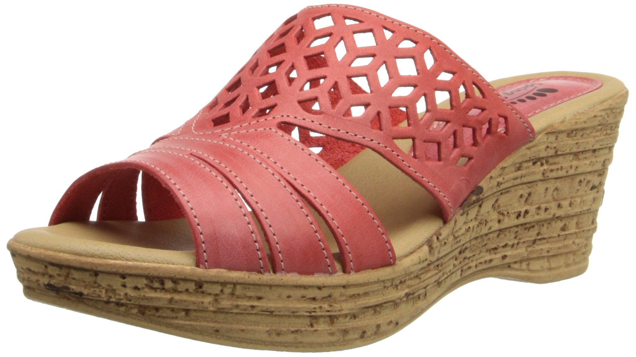 Spring Step Women's Vino Wedge Sandal - Comfortable Casual Summer Shoes for Walking, Beach & Outdoor Activities | Breathable Slip-On Wedge Heel Sandals for Women