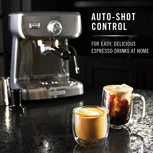 BVCLECMP1 Temp iQ Espresso Machine with Steam Wand - Stainless Steel Professional Coffee Maker for Home & Office - Perfect for Lattes, Cappuccinos & Espresso Drinks