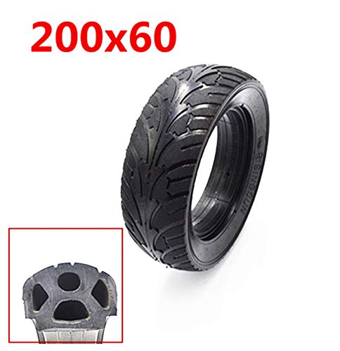 8 Inch Universal Electric Scooter Rear Tire - 200x60 Non-Pneumatic Vacuum Wheel Replacement for Brushless Motor Scooters | Perfect for Commuting, Campus Travel & Urban Mobility