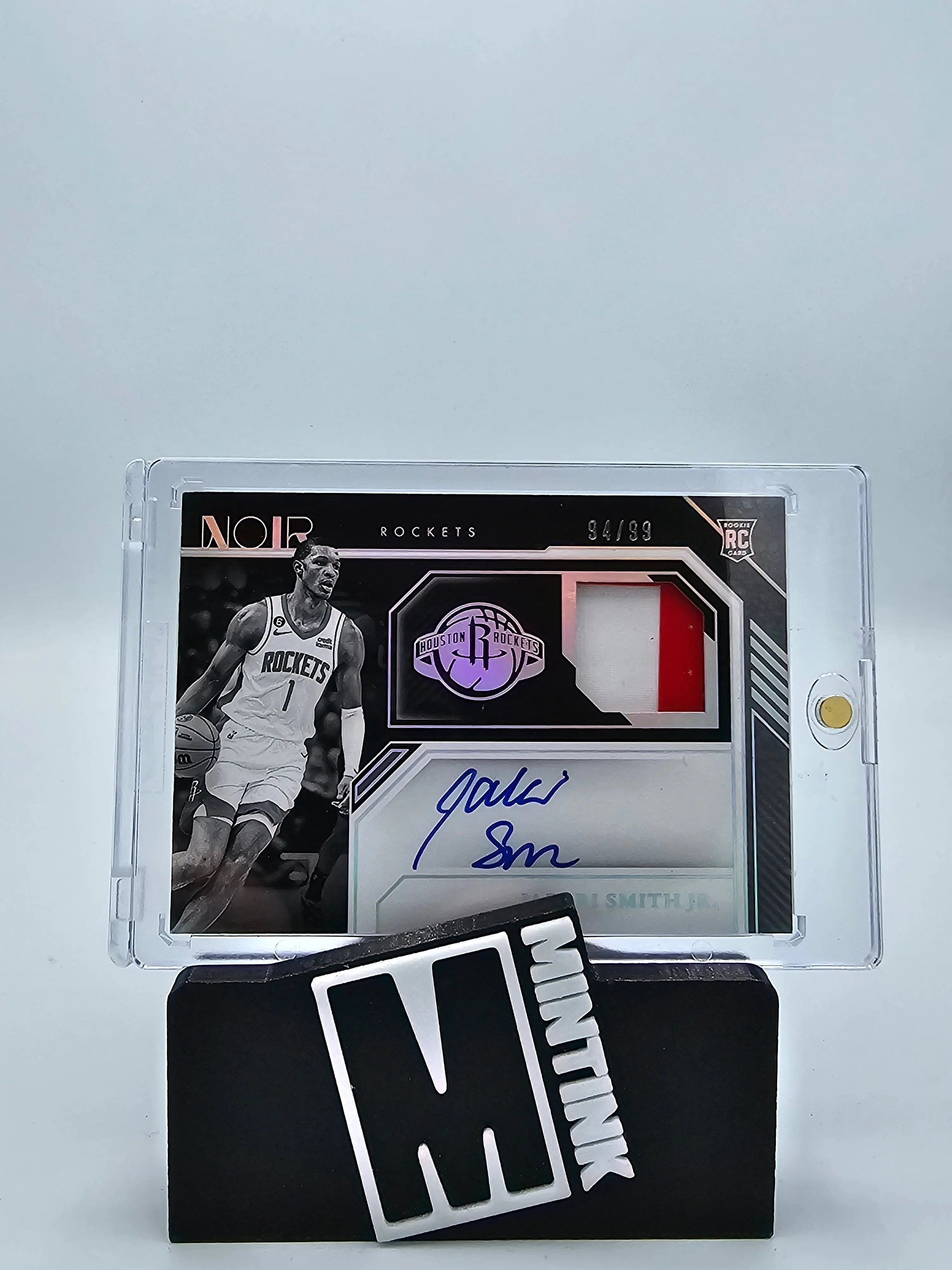 2022-23 Panini Noir Basketball Jabari Smith Rookie Patch Auto RPA Card 94/99 #303 - NBA Collectible for Fans & Investors