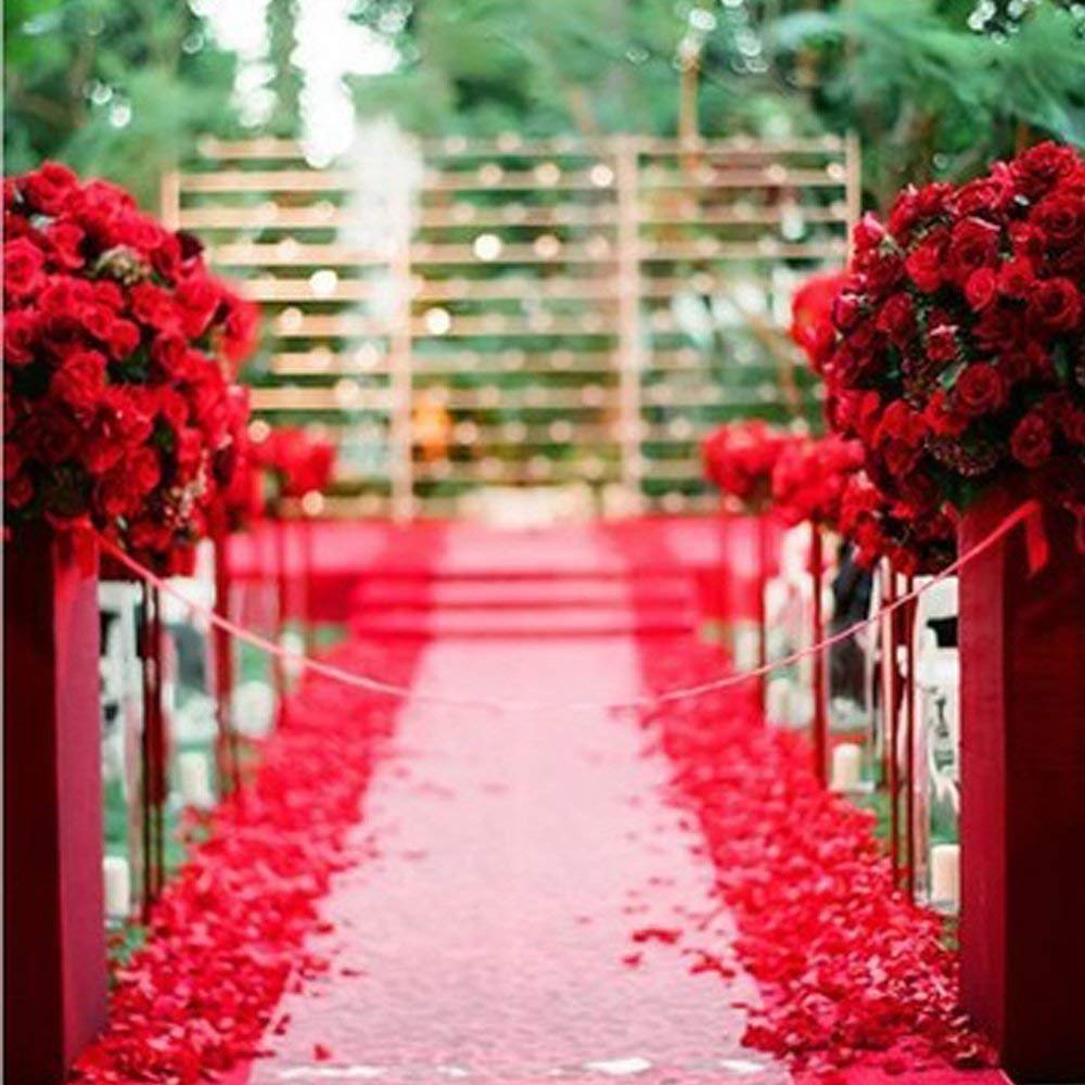 1200 PCS Silk Rose Petals - Realistic Pink Gradient Artificial Flowers for Wedding Decorations, Bridal Shower, Aisle Scatter & Romantic Party Decor