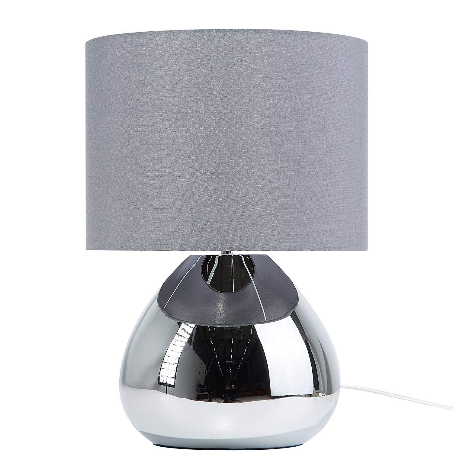 Nordic Minimalist Table Lamp - Silver Grey for Bedroom & Bar Decor