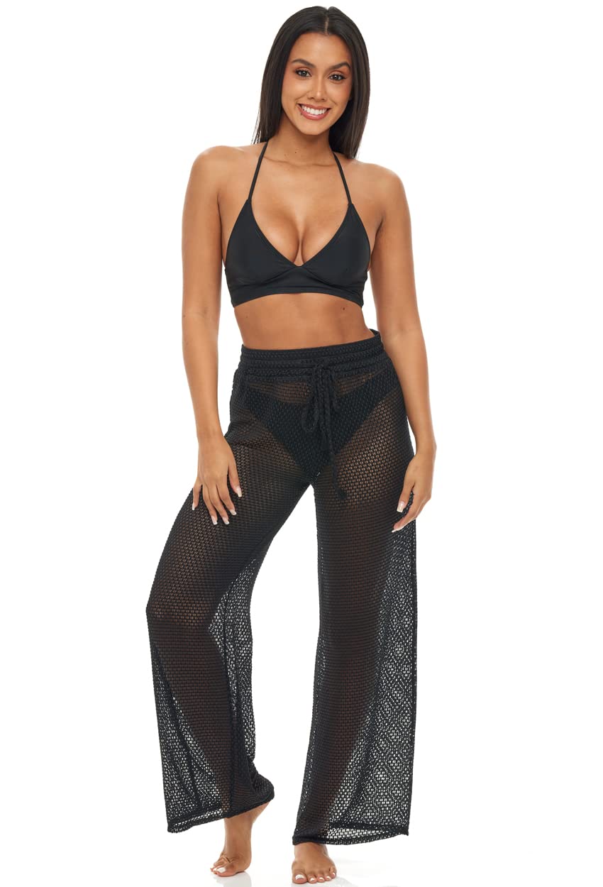 Pull On Pants with Drawstring & Tassel - Comfortable Elastic Waist Casual Lounge Pants for Women | Perfect for Yoga, Home Wear and Relaxing