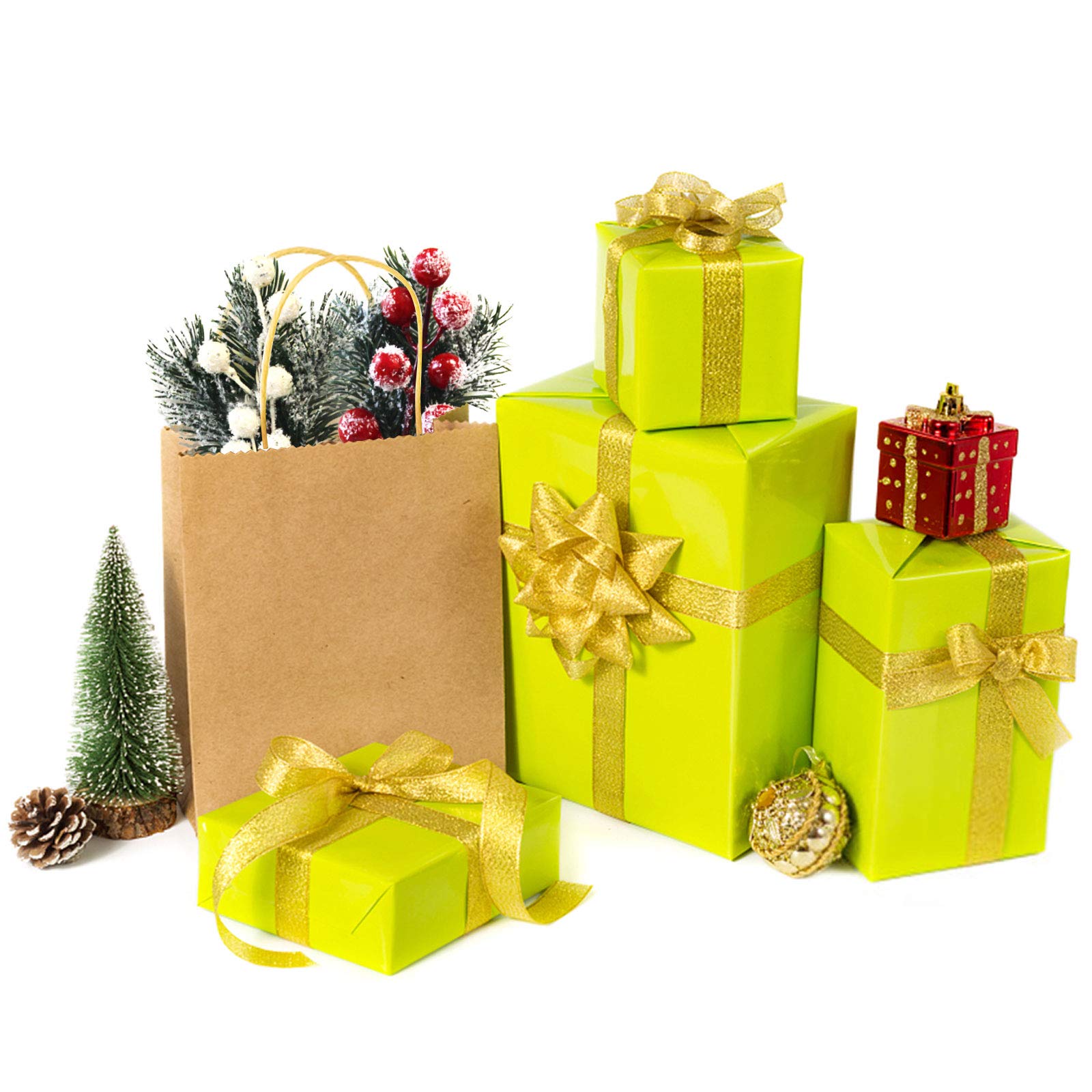 10 Pack Artificial Christmas Picks - Red Berry Stems & Pine Cone Branches for Holiday Wreaths, Floral Arrangements, Table Centerpieces & Festive Home Decor