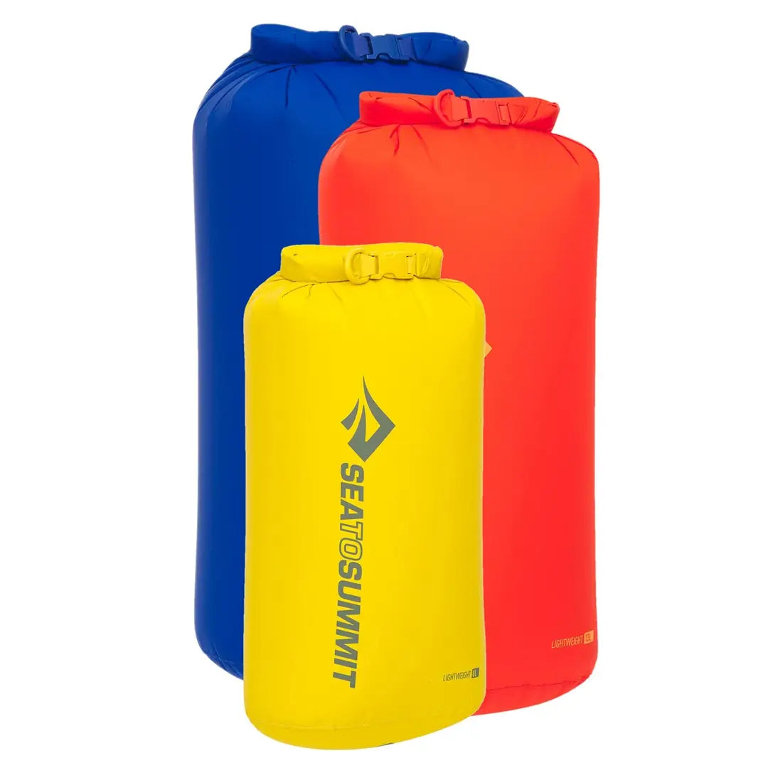 Sea To Summit Lightweight Dry Bag Set - Waterproof & Durable for Kayaking, Camping, Hiking & Outdoor Adventures