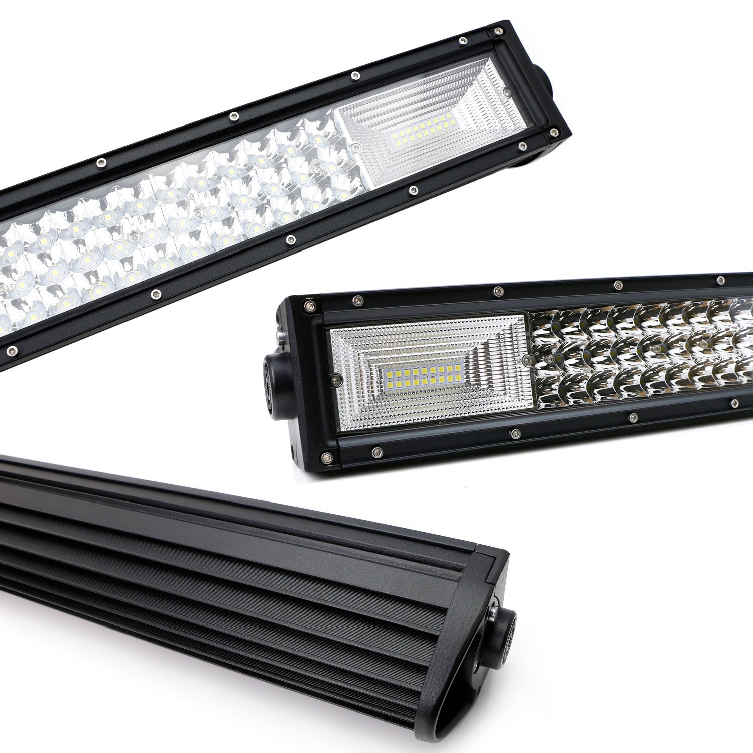 Flood/Spot Beam LED Light Bar with Lower Bumper Bracket - Compatible with 2011-2016 Ford F250 & F350 Super Duty - Off-Road, Truck, and Work Lighting for Enhanced Visibility