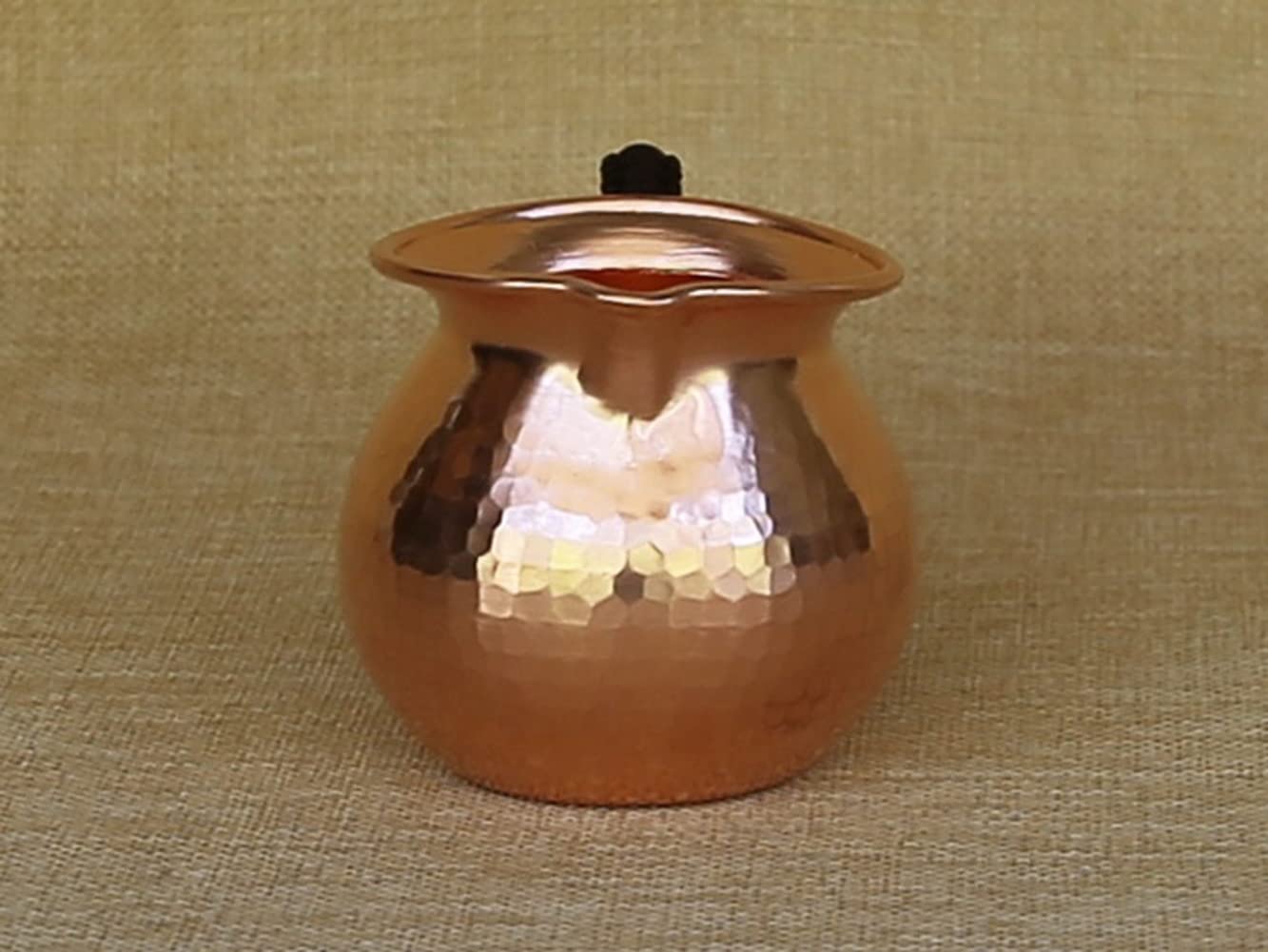 Handmade Pure Copper Justice Cup with Kung Fu Tea Filter - Traditional Chinese Tea Divider & Side Handle Tea Set for Gongfu Tea Ceremony, Home Brewing, and Gift Giving