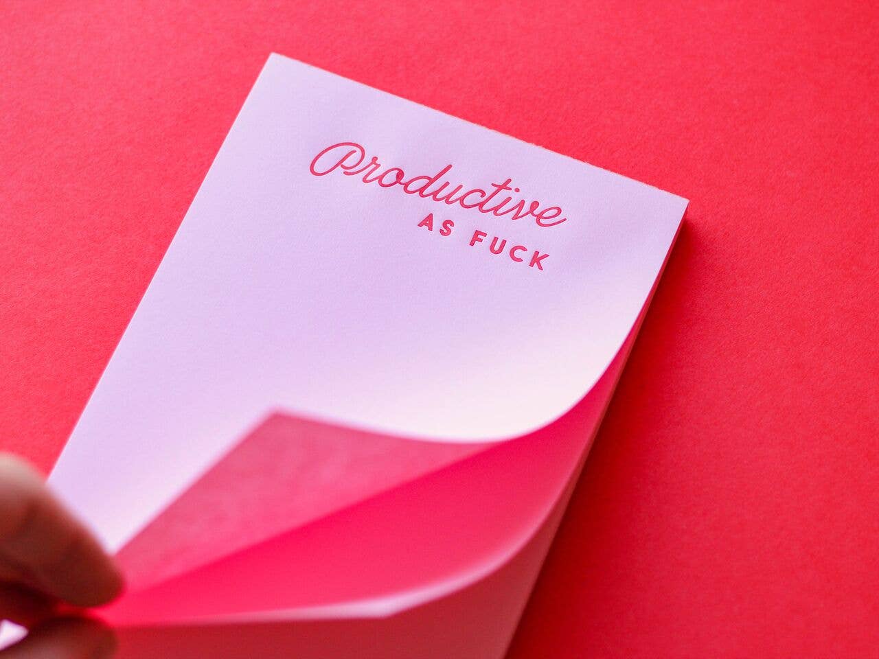 Productive AF Notepad - Premium Lined Notebook for Work & Study | Perfect for Journaling, Note Taking & Productivity - Ideal for Office, School & Daily Planning