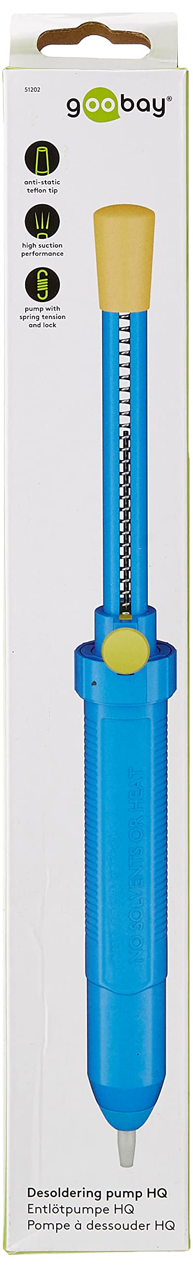 Fixpoint Desoldering Pump - High-Quality Solder Sucker Tool for Electronics Repair, PCB Work, and DIY Projects | Perfect for Removing Solder from Circuit Boards and Components