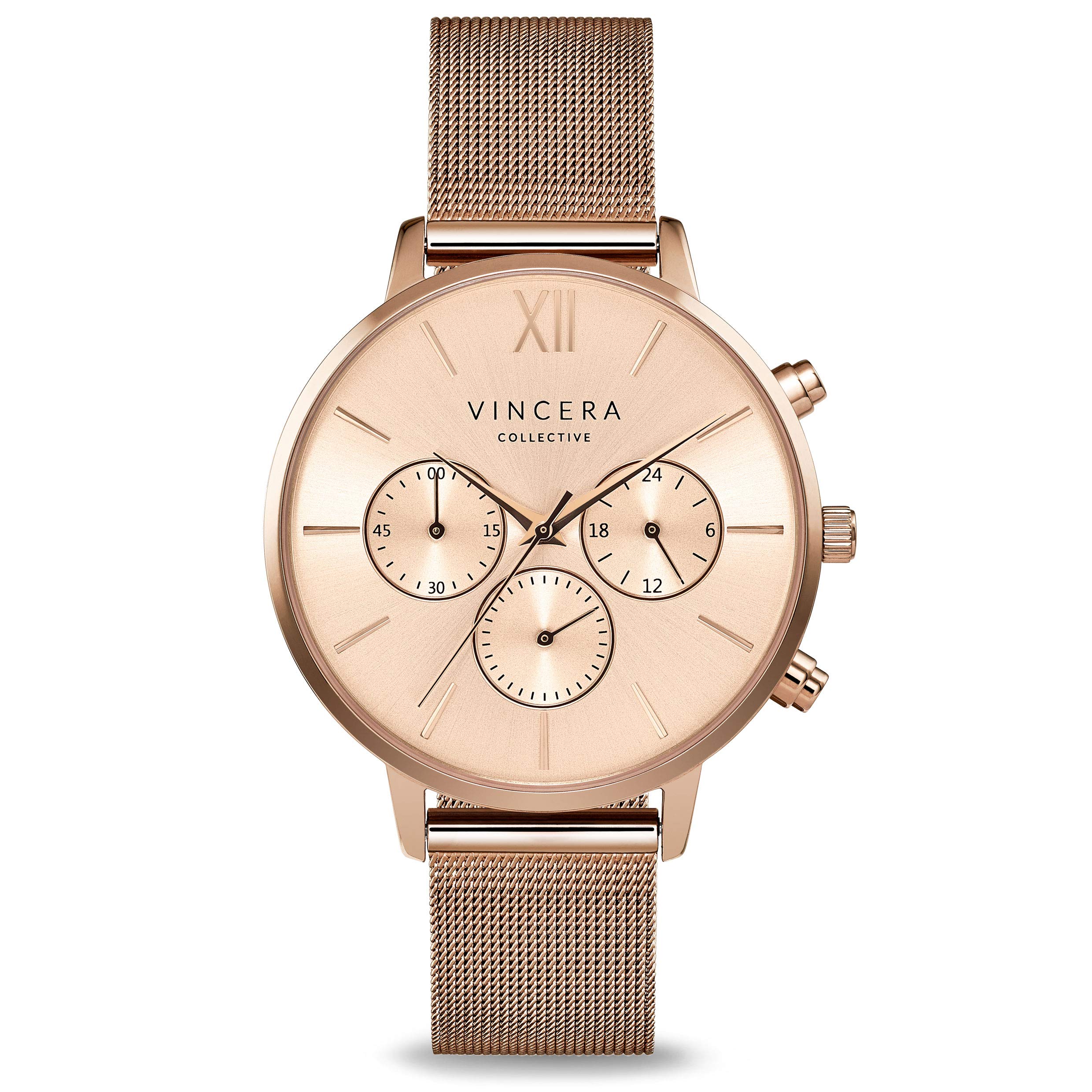 Vincero Kleio Women's Luxury Watch - Elegant Stainless Steel & Italian Leather - Perfect for Business, Casual & Special Occasions