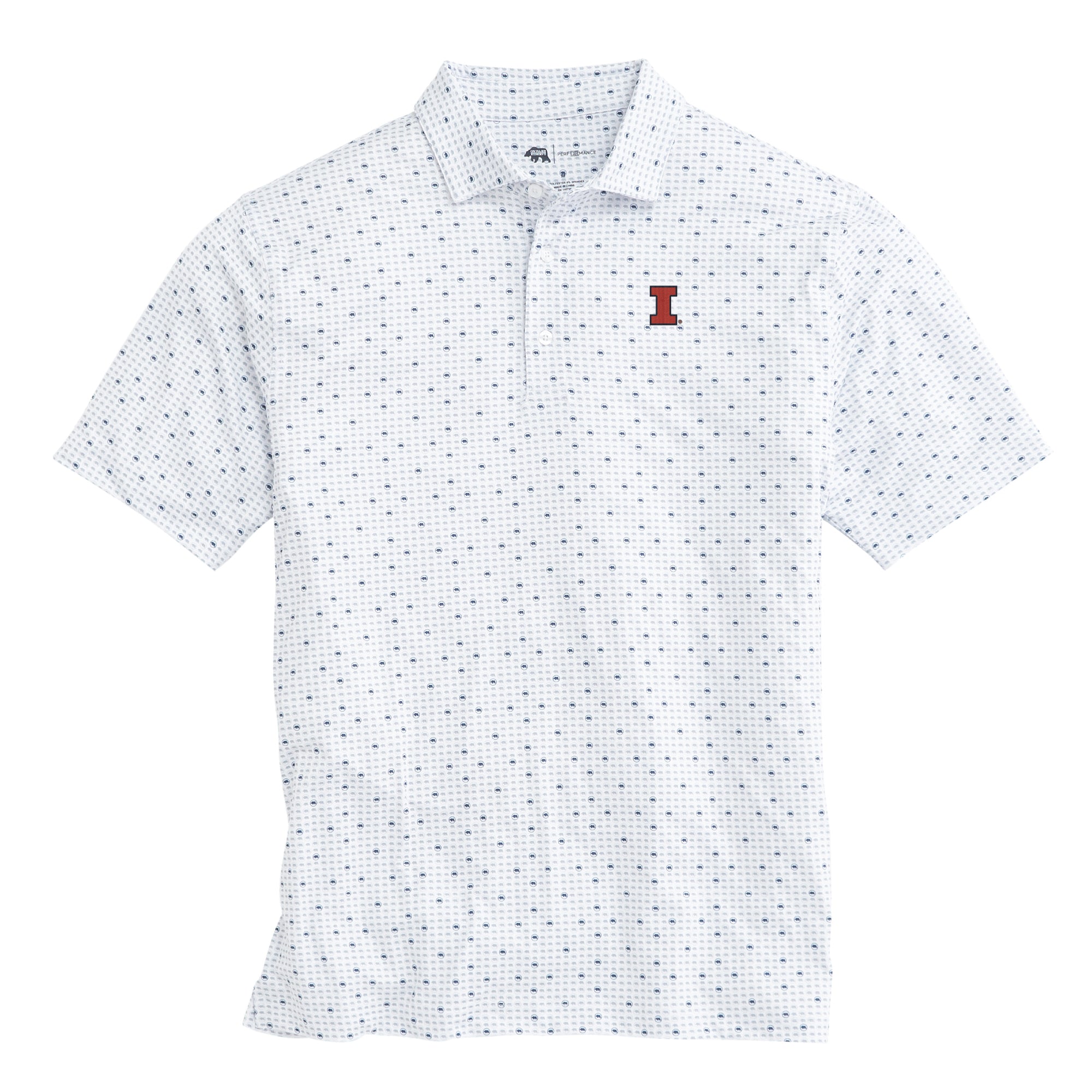 High-Quality Illinois Tour Logo Printed Performance Polo Shirt for Men & Women - Moisture Wicking, Breathable, Quick Dry - Perfect for Golf, Travel & Outdoor Activities