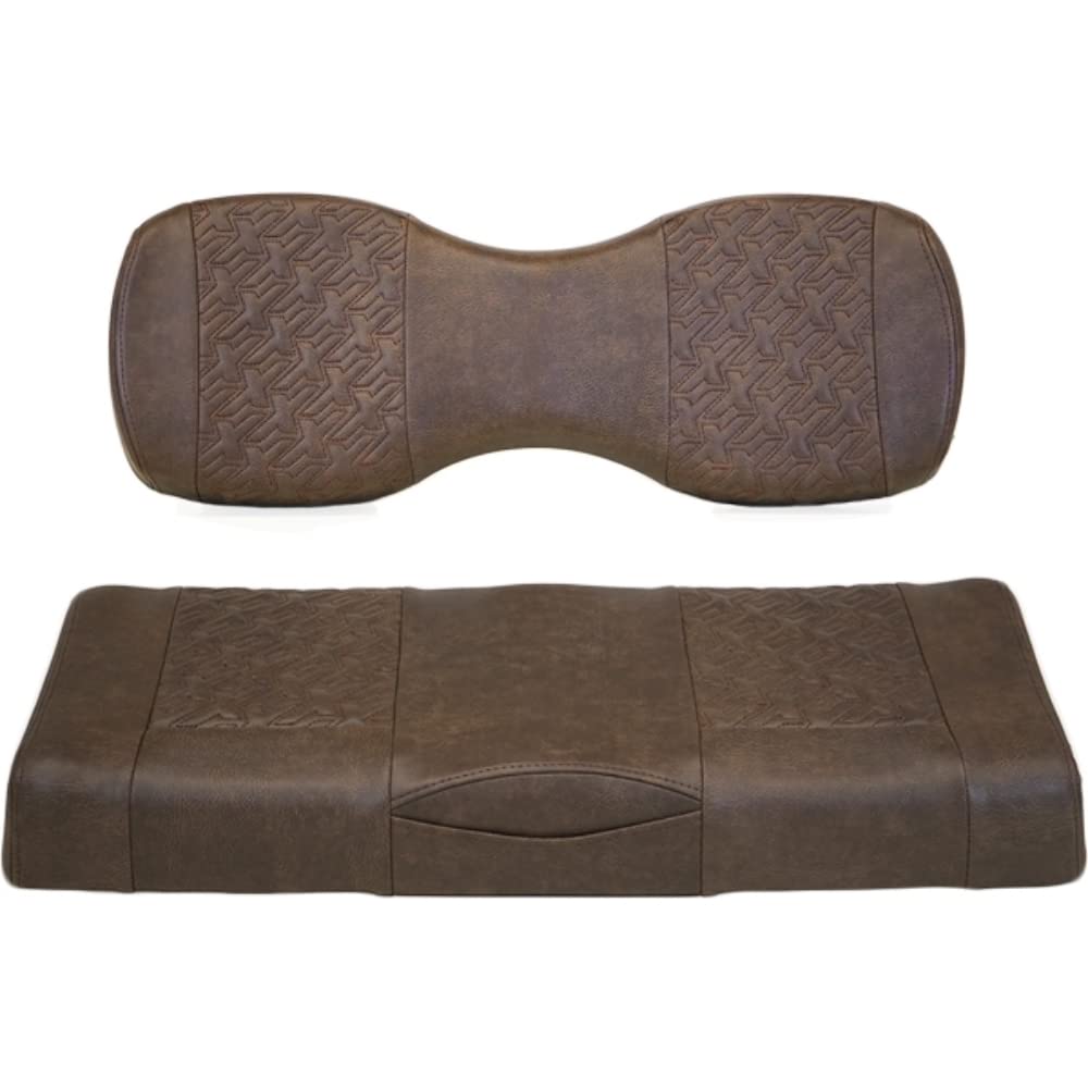 MadJax Executive Golf Cart Seats for Genesis Rear Seat Kits - Premium Scotch Plaid Design | Comfortable Backseat Upgrade for Golf Carts & Utility Vehicles | Perfect for Golf Courses, Resorts & Neighborhood Cruising