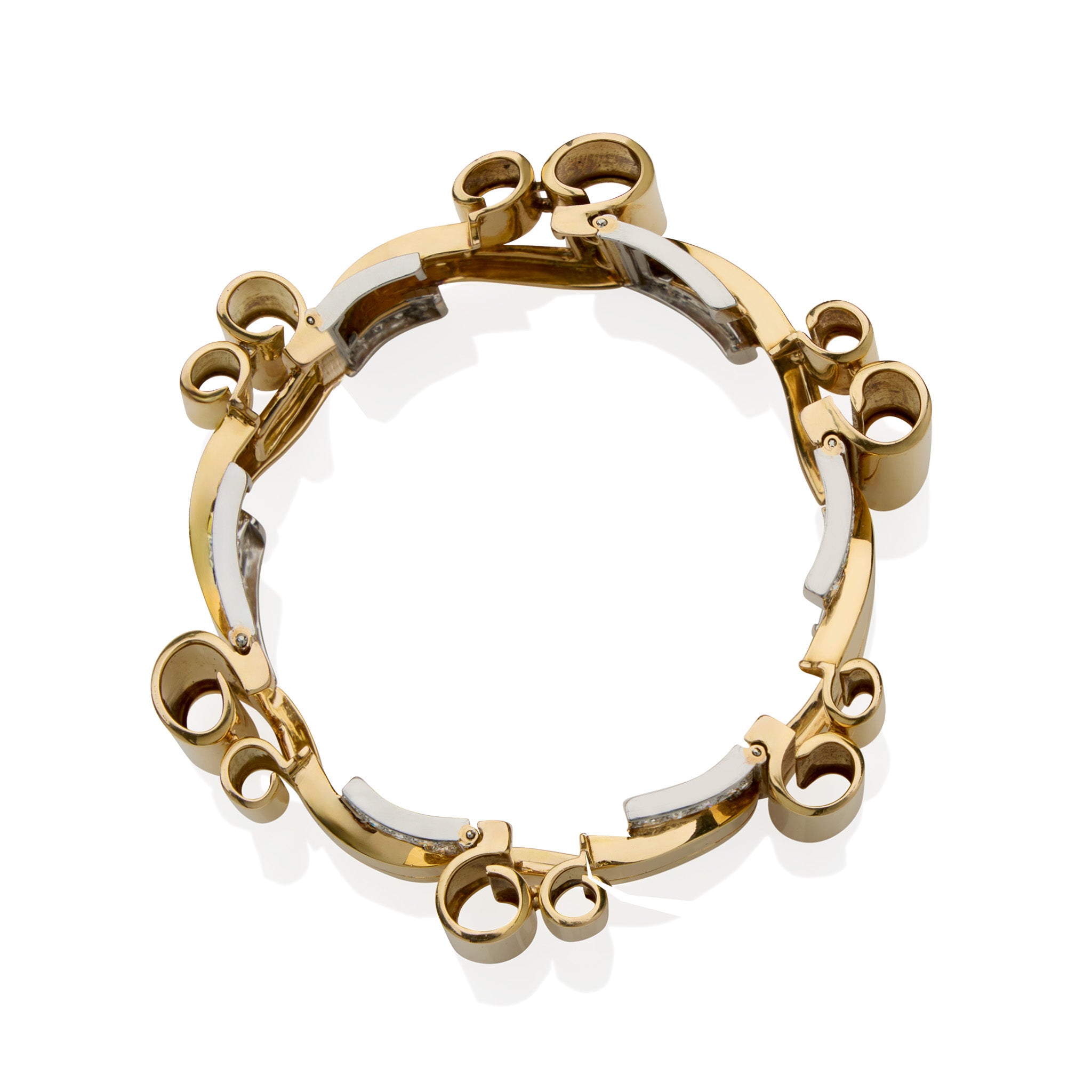 Vintage 18K Gold Diamond Bracelet for Women - Elegant Luxury Jewelry Gift for Anniversary, Birthday & Special Occasions