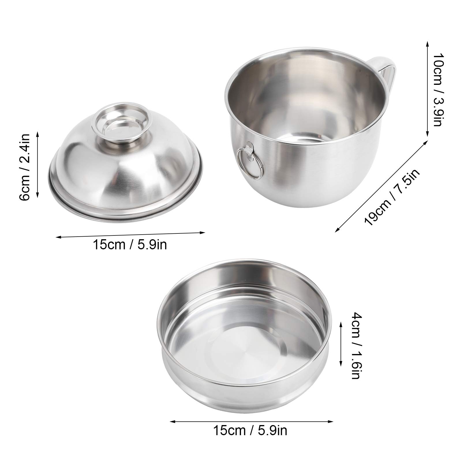 Premium Stainless Steel Double Layer Lunch Box - Insulated Fast Food Bowl with Lid for Noodles, Soup & Meal Prep | Ideal for Office, Picnic & Travel
